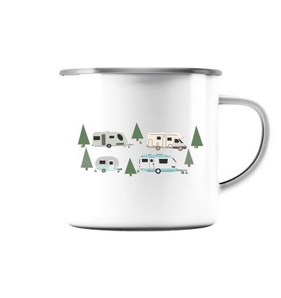 Camping - Emaille Tasse