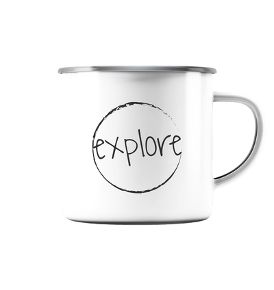 Explore - Emaille Tasse