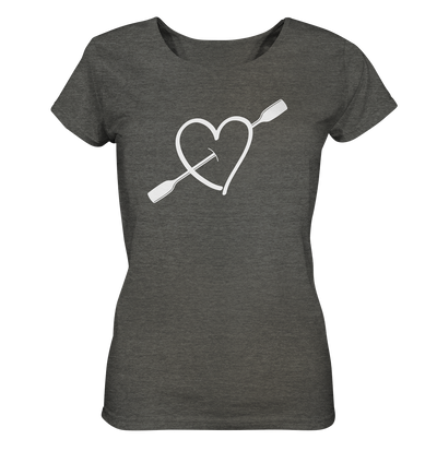 Kayak Herz - Ladies Organic Shirt Meliert