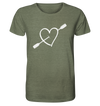 Kayak Herz - Organic Shirt Meliert