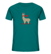 Alpaca fährt Ski - Kids Organic Shirt