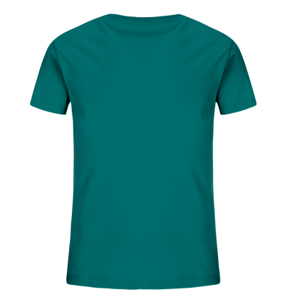 Aussicht mit meinem Pferd - Kids Organic Shirt - Wunschtext