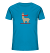 Alpaca fährt Ski - Kids Organic Shirt