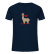 Alpaca fährt Ski - Kids Organic Shirt