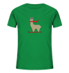 Alpaca fährt Ski - Kids Organic Shirt