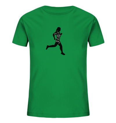 Runner Woman Pain - Kids Organic Shirt