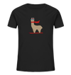 Alpaca fährt Ski - Kids Organic Shirt