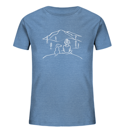 Aussicht mit meinem Hund - Kids Organic Shirt