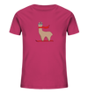 Alpaca fährt Ski - Kids Organic Shirt