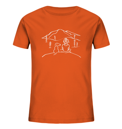 Aussicht mit meinem Hund - Kids Organic Shirt