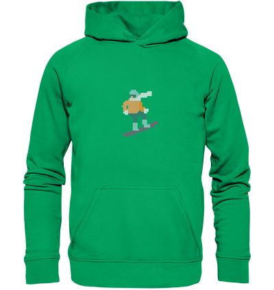 Pixelart Snowboarder - Kids Premium Hoodie