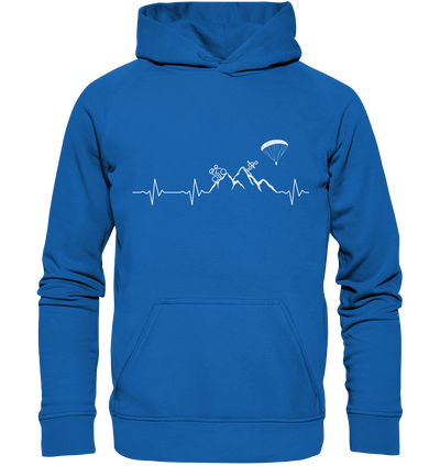 Herzschlag Mountainbike, Ski & Paragleiten - Kids Premium Hoodie