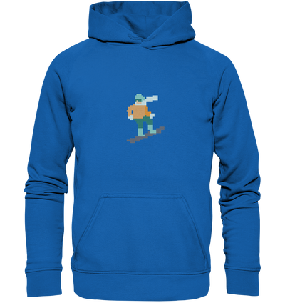 Pixelart Snowboarder - Kids Premium Hoodie