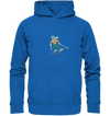 Pixelart Skifahrer - Kids Premium Hoodie