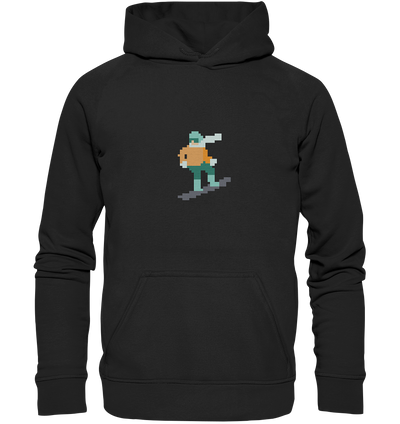 Pixelart Snowboarder - Kids Premium Hoodie