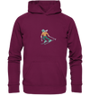 Pixelart Skifahrer - Kids Premium Hoodie