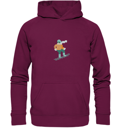 Pixelart Snowboarder - Kids Premium Hoodie