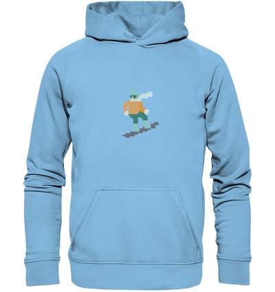 Pixelart Snowboarder - Kids Premium Hoodie