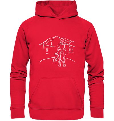 Aussicht mit meinem Pferd - Kids Premium Hoodie