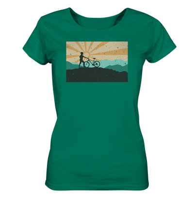 Aussicht mit meinem Mountainbike - Ladies Organic Shirt
