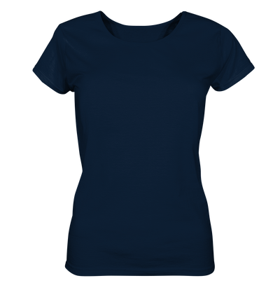 Aussicht genießen - Snowboarden - Ladies Organic Shirt - Wunschtext