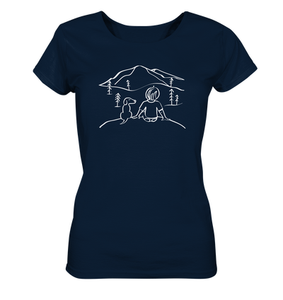 Aussicht mit meinem Hund - Ladies Organic Shirt