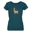 Alpaca fährt Ski - Ladies Organic Shirt