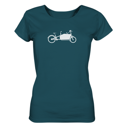 Hund im Lastenrad - Ladies Organic Shirt