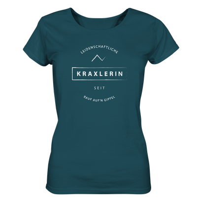Leidenschaftliche Kraxlerin - Ladies Organic Shirt - Wunschtext