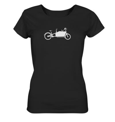 Hund im Lastenrad - Ladies Organic Shirt