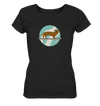 Dackel fährt Longboard - Ladies Organic Shirt
