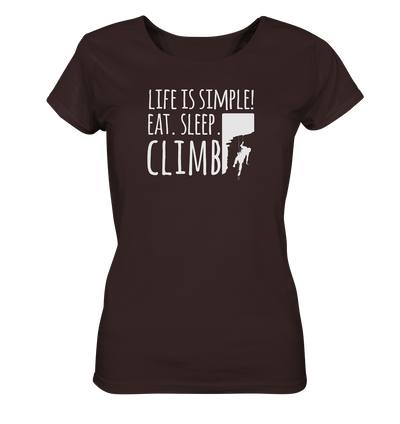 Eat. Sleep. Climb. - Ladies Organic Shirt