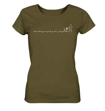 Bestes Team - Hundespuren - Ladies Organic Shirt