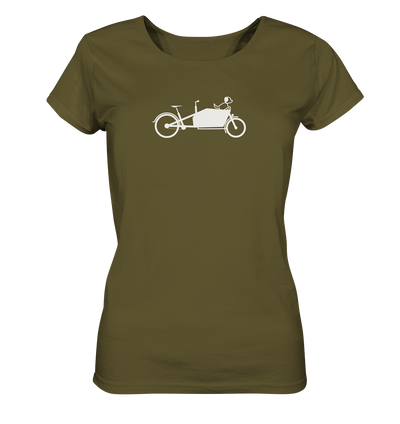 Hund im Lastenrad - Ladies Organic Shirt