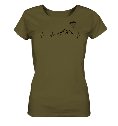 Herzschlag Paragleiten - Ladies Organic Shirt