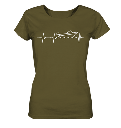 Herzschlag Motorboot - Ladies Organic Shirt