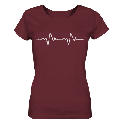 Herzschlag Fahrradkette - Ladies Organic Shirt