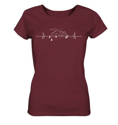 Herzschlag Berge - Ladies Organic Shirt