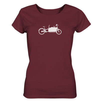 Hund im Lastenrad - Ladies Organic Shirt