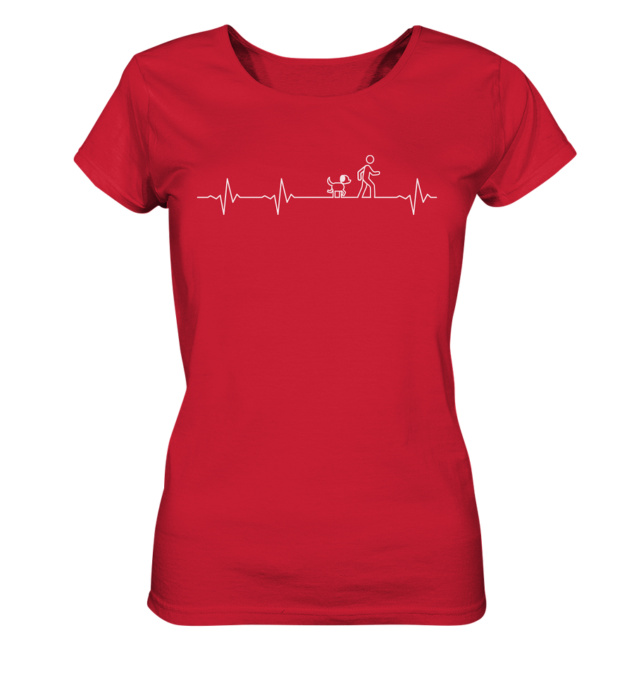Herzschlag Hund - Ladies Organic Shirt