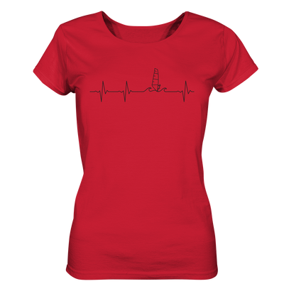 Herzschlag Windsurfer - Ladies Organic Shirt