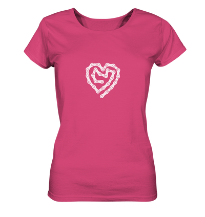 Herz Fahrradkette - Ladies Organic Shirt
