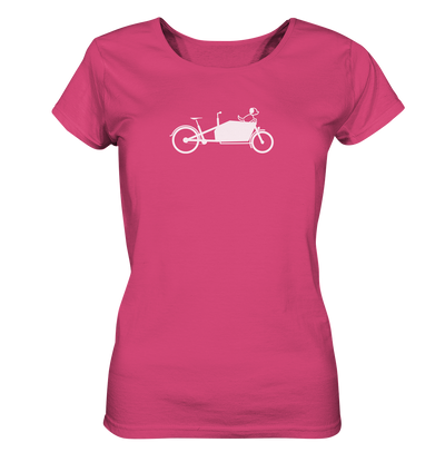 Hund im Lastenrad - Ladies Organic Shirt