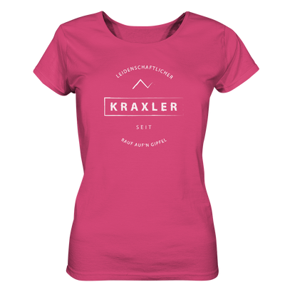 Leidenschaftlicher Kraxler - Ladies Organic Shirt - Wunschtext