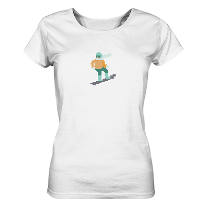 Pixelart Snowboarder - Ladies Organic Shirt