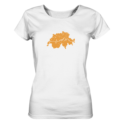 Herzschlag Berge - Schweiz - Ladies Organic Shirt