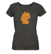 Herzschlag Berge - Deutschland - Ladies Organic Shirt Meliert