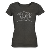 Aussicht mit meinem Hund - Ladies Organic Shirt Meliert