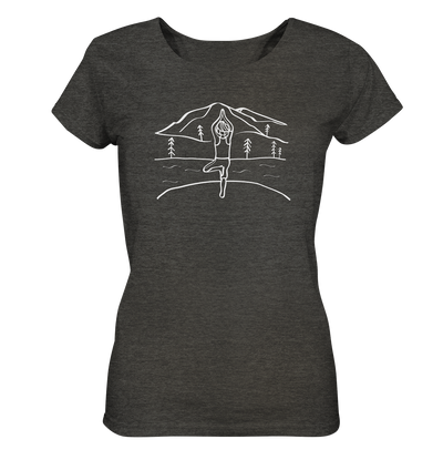 Yoga Aussicht - Ladies Organic Shirt Meliert