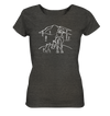 Aussicht mit meinem Hund und Pferd - Ladies Organic Shirt Meliert